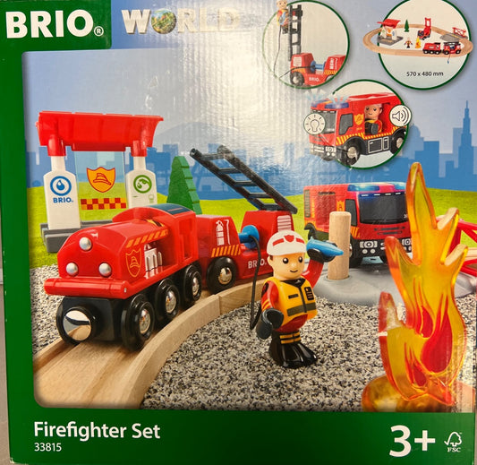 Multi Colour Brio Fire Fighter Set, 3Y+