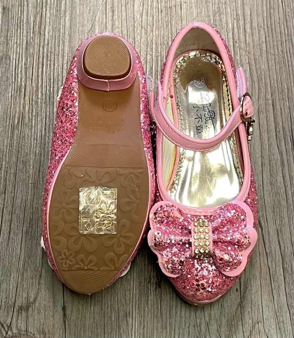 Pink  Mini Heel Glitter, 9T
