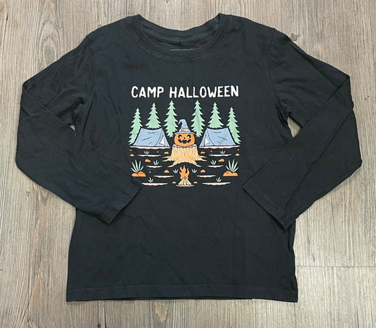Black F4A Camp Halloween LS, 6Y