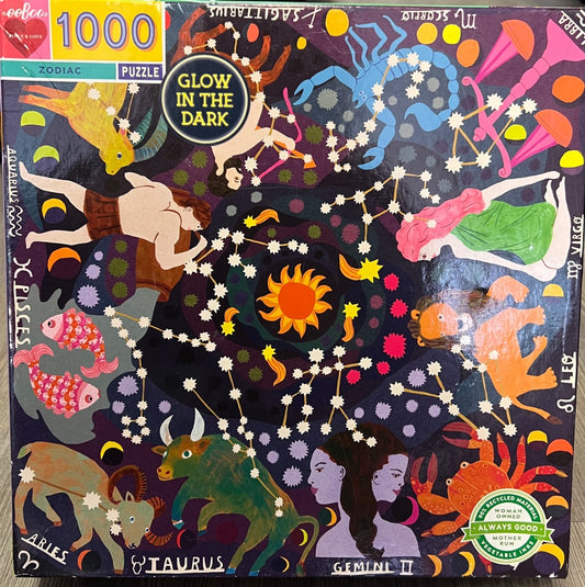 NOT COUNTED Eeboo Zodiac 1000 Pcs Puzzle, 14Y+
