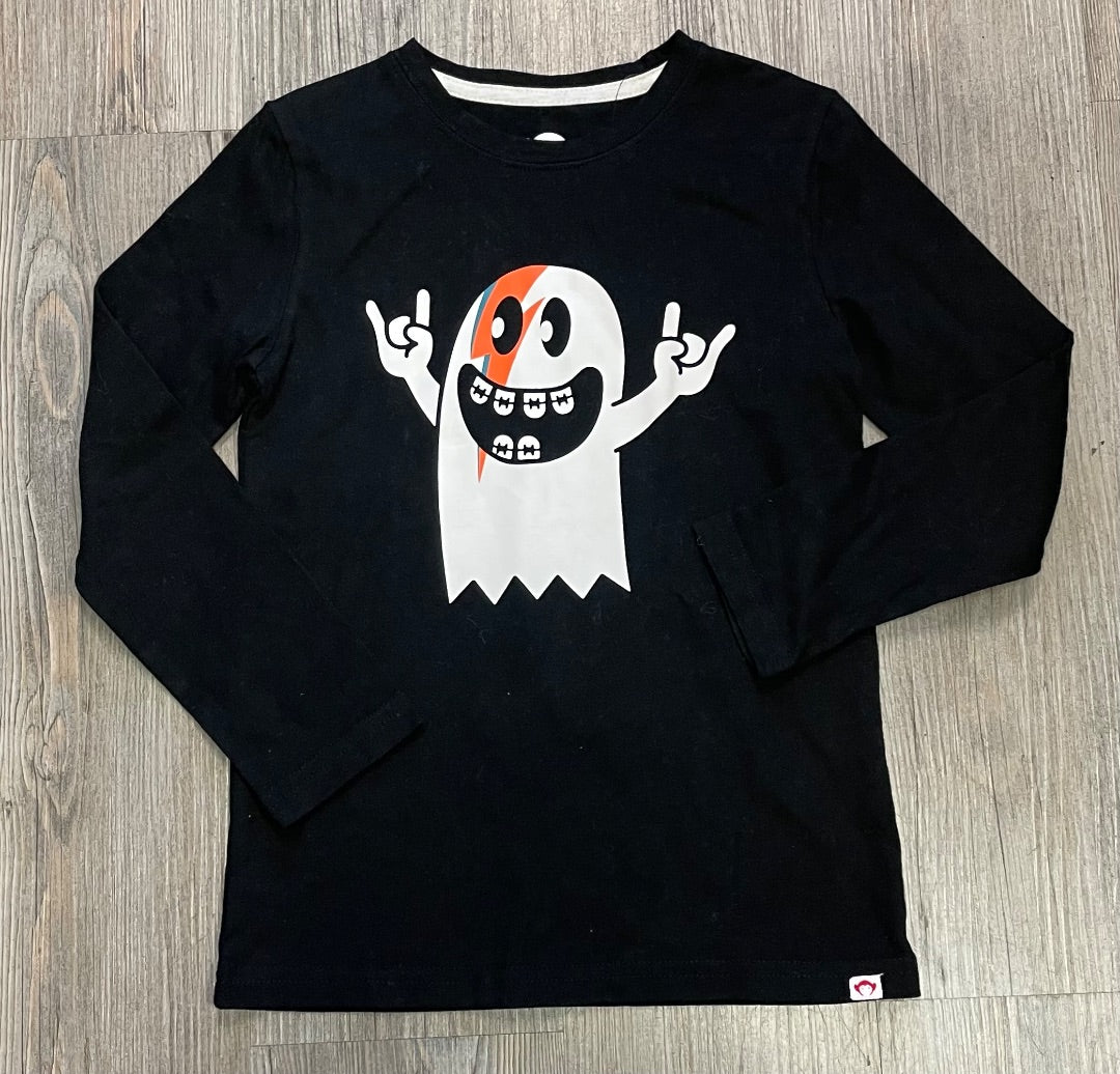 Black Appaman LS Halloween Tee, 6Y