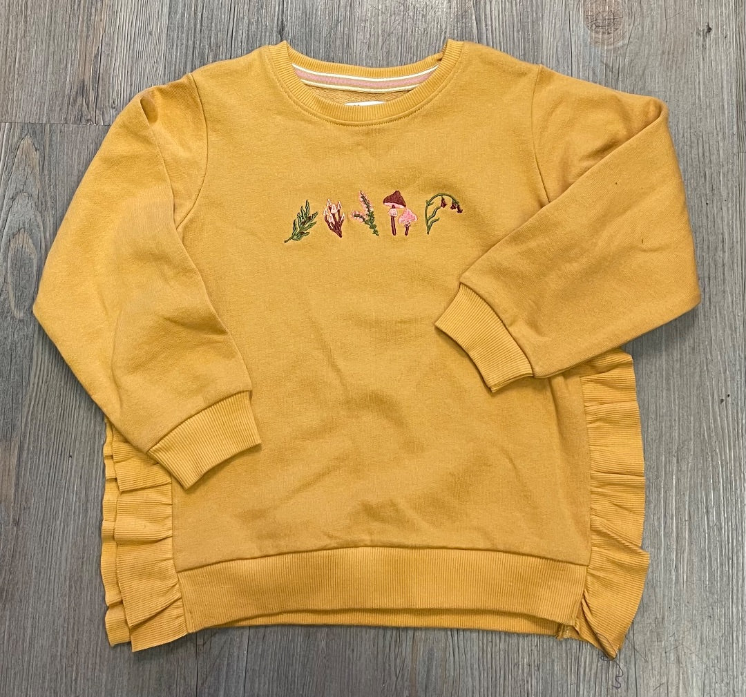 Gold Noppies Embroidered Sweatshirt, 3-4Y