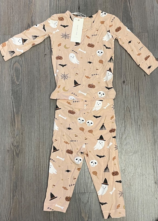 Multi Colour Quincy Mae Bamboo PJ Set Halloween, 3-6M