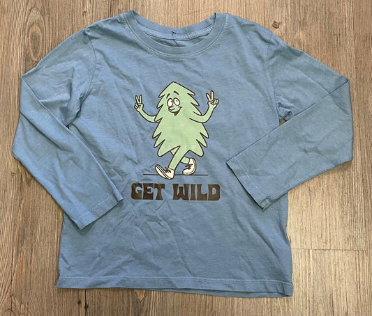 Blue F4A LS Tee Get Wild, 6Y