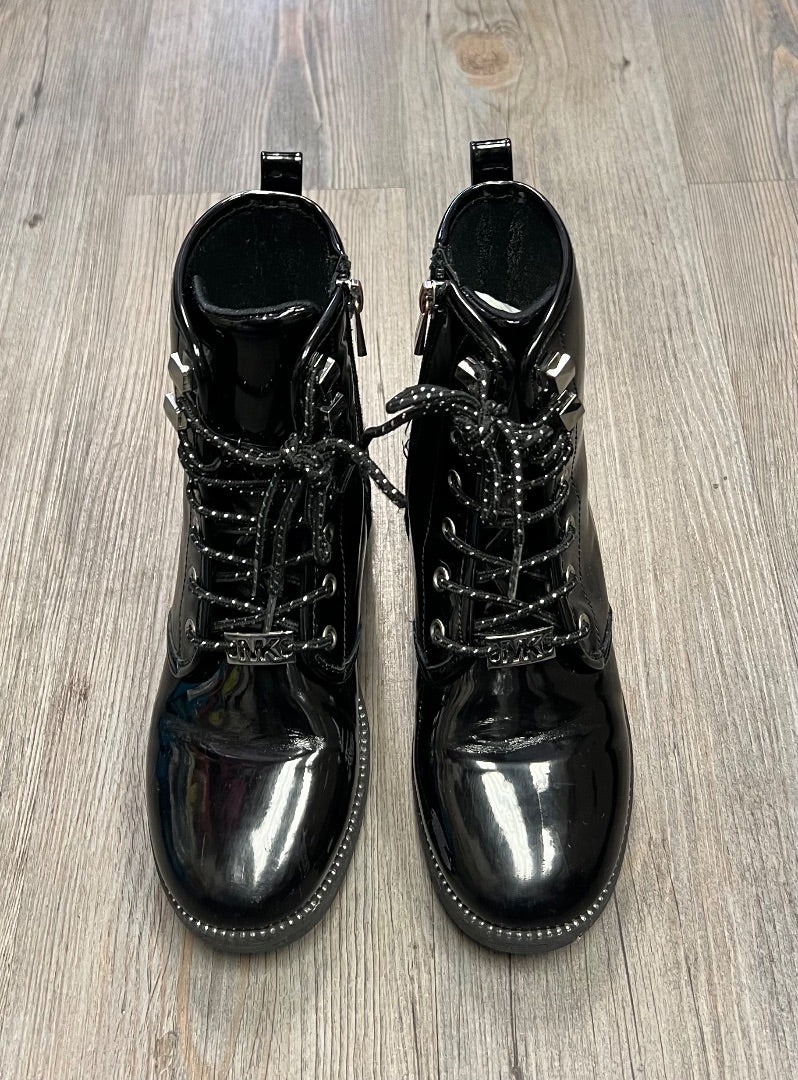 Black Michael Kors Fall Boots Side Zip, 1Y+
