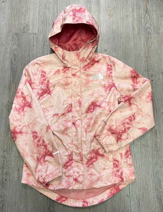 Peach Tie Dye Northface Mesh Lined Rain Jacket, 10-12Y