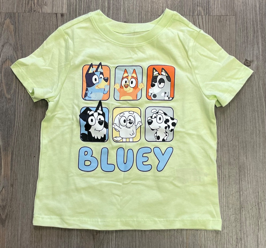 Yellow Bluey Tee, 2Y
