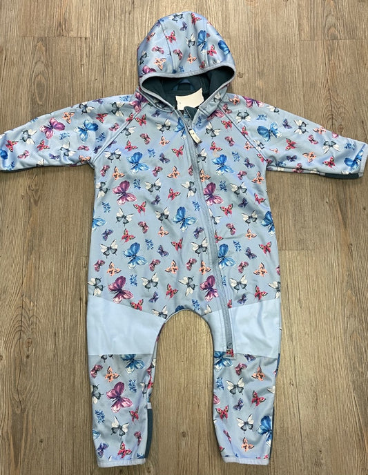 Butterfly Therm All Weather Fleecelined Hooded Onesie, 12-18M