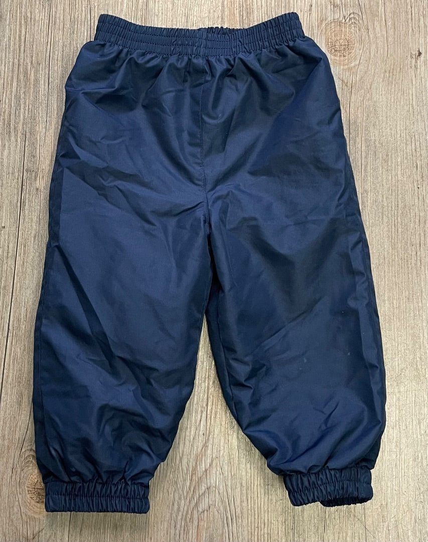 Navy Tag Lined Rain Pants, 18M