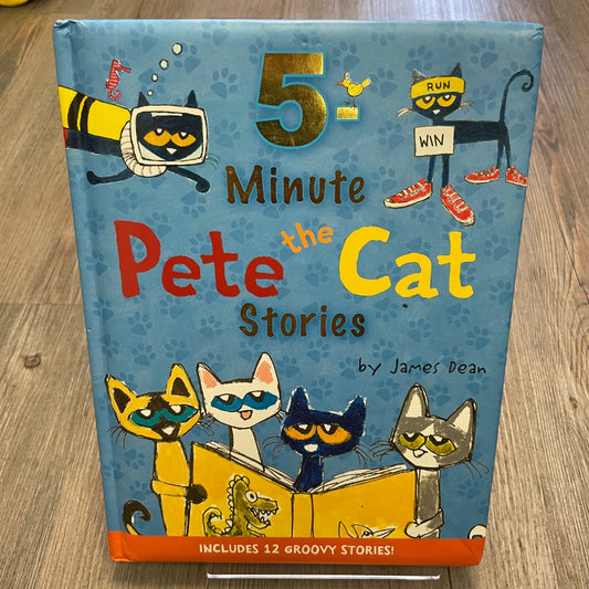 Multi Colour  5 Minute Pete The Cat Stories, Hardcover