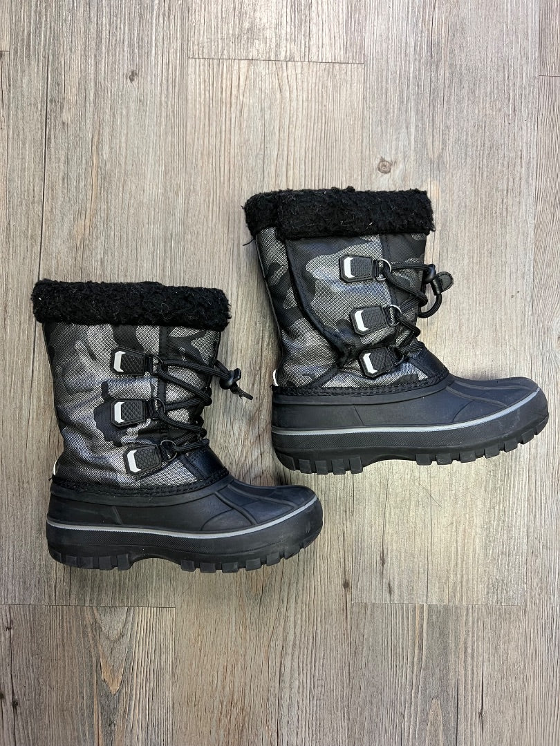 Black Grey  Winter Boots