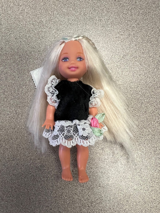 White Hair Mattel Kelly Doll, 4 inch