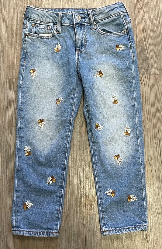 Blue Gap Embroidered Jeans, 6Y
