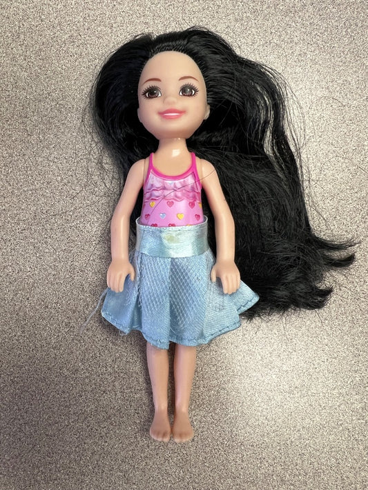 Black Hair Mattel Kelly Doll, 6 inch