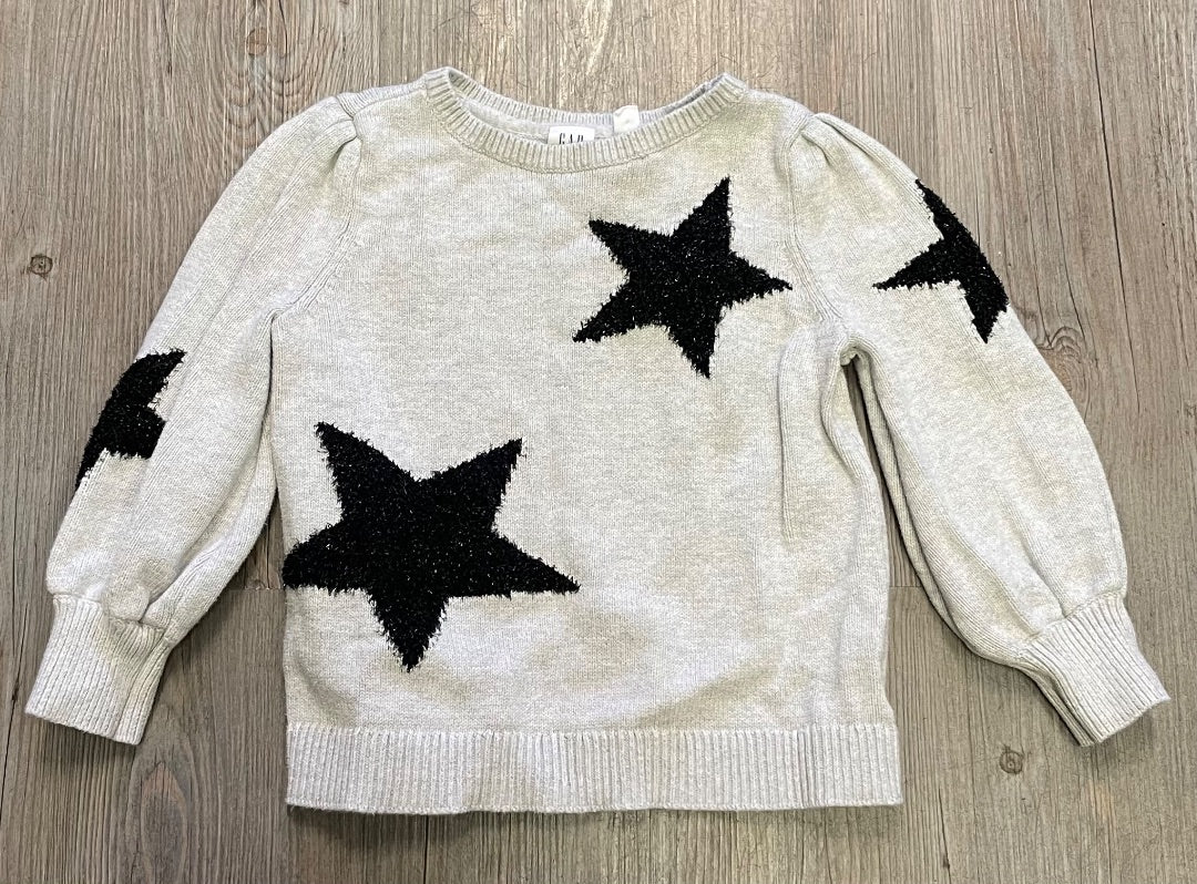 Grey Gap Knit Sweater, 4-5Y