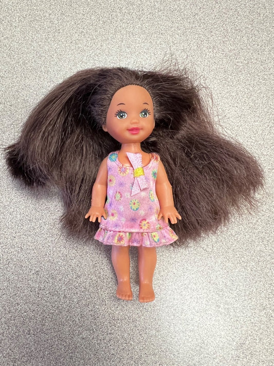 Brown Hair Mattel Kelly Doll, 4 inch
