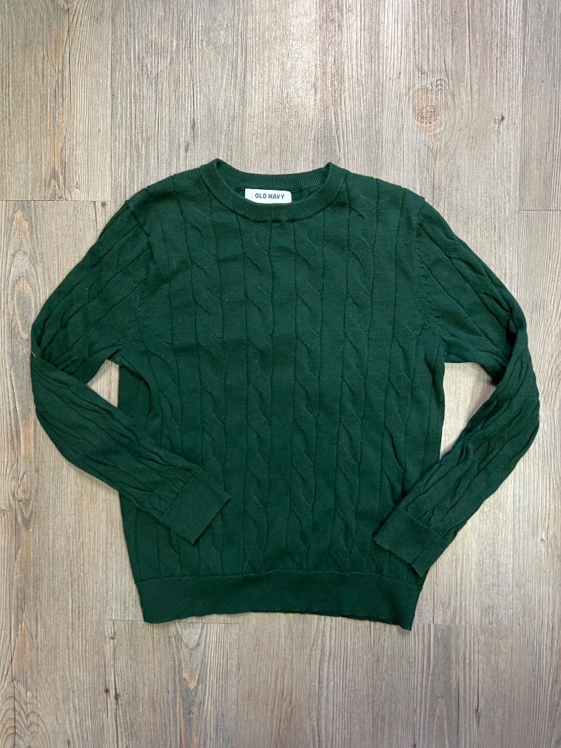 Green Old Navy Cable Knit Pull Over, 7-8Y