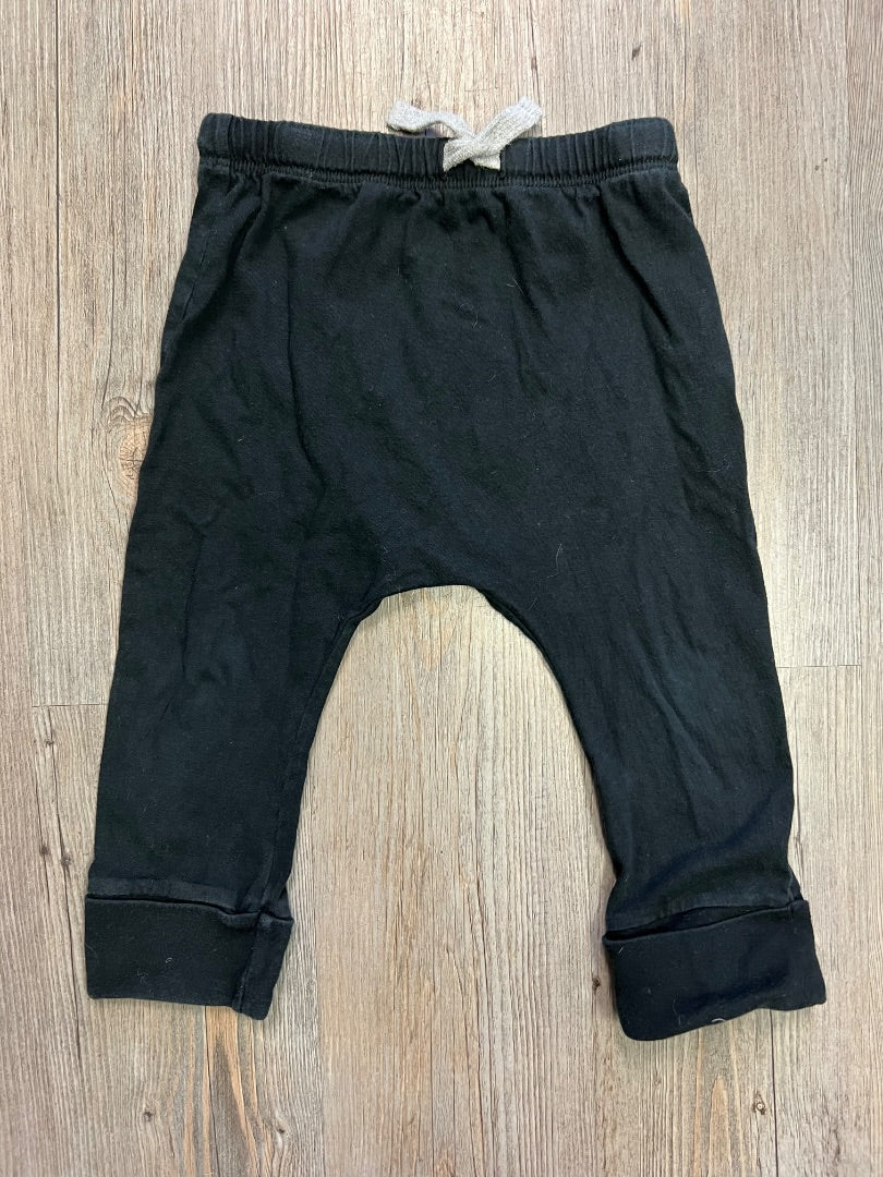 Black Mini Mioche Cotton Leggings, 2Y