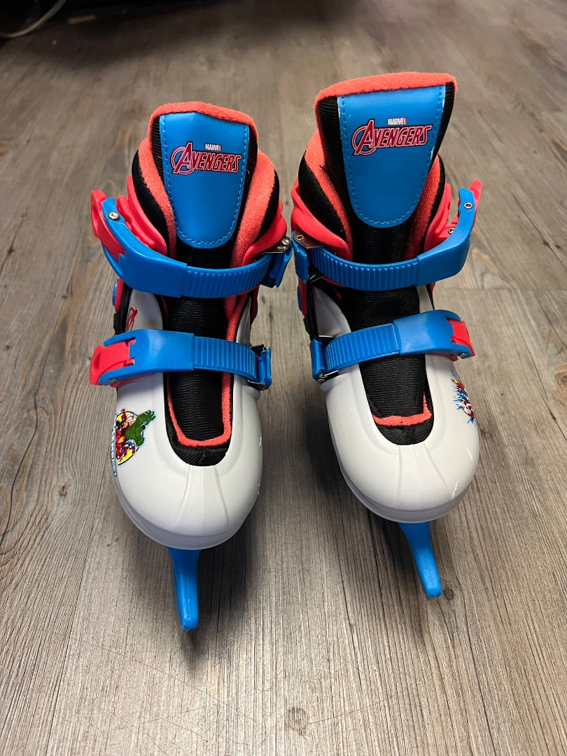 Grey Marvel Hockey Skates, 8T-11YY
