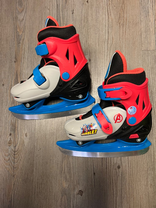 Grey Marvel Hockey Skates, 8T-11YY