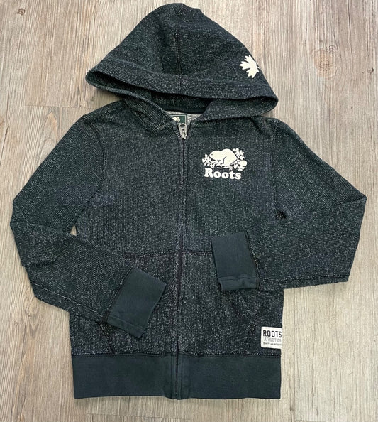 Salt & Pepper Roots Zip Hoodie, 7-8Y
