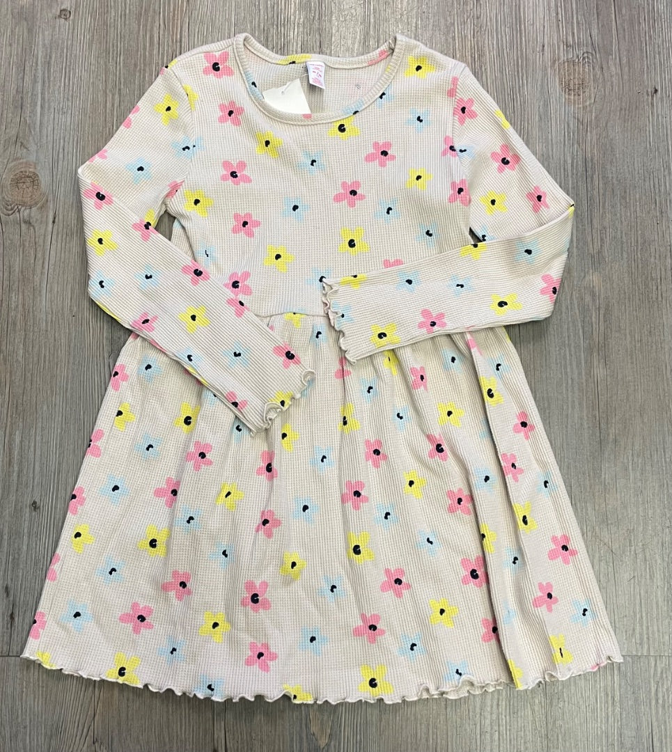 Floral Joe Fresh LS Dress, 7-8Y