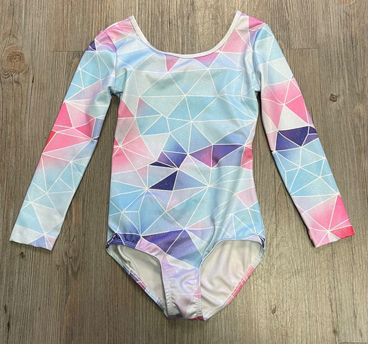 Multi Colour  Gymnastic Leotard, 6Y