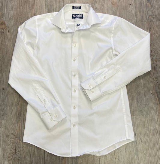 White Adonis Dress Shirt, 16Y
