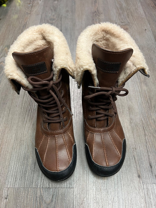 Brown UGG Winter Boots, 5Y