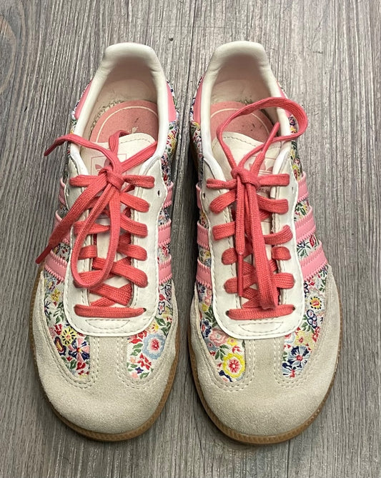 Floral Adidas Lace Up Sneaker, 13Y