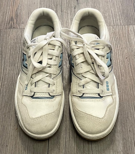 Blue, White New Balance Lace Up Sneaker, 4Y