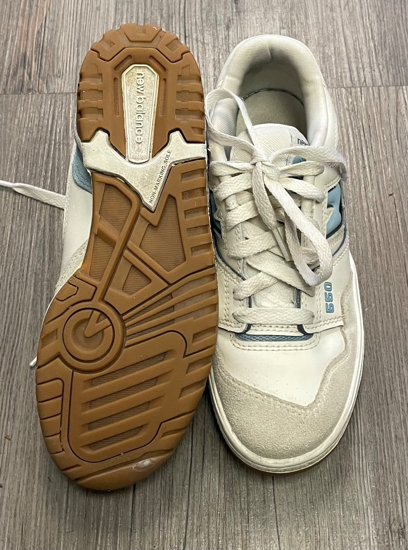 Blue, White New Balance Lace Up Sneaker, 4Y