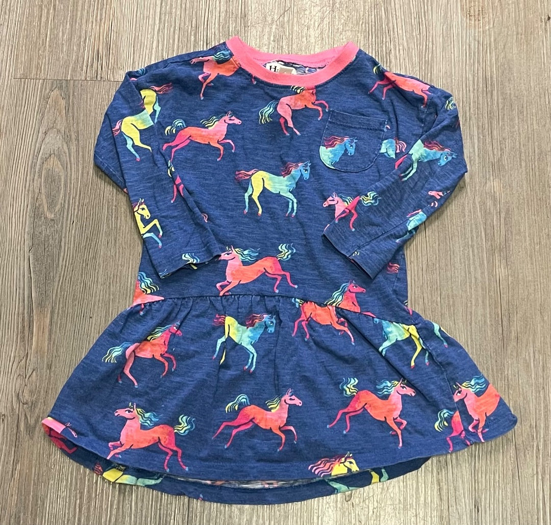 Multi colour Hatley LS Dress, 3Y