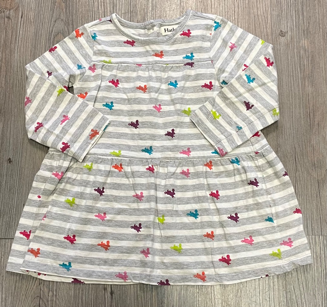 Stripe Hatley LS Dress, 4Y