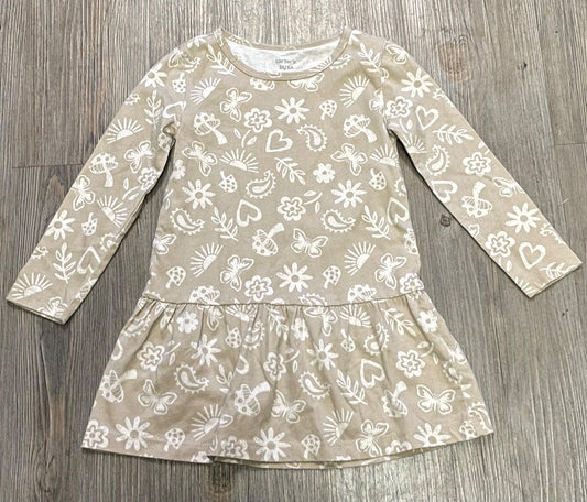 Beige Carters LS Dress, 3Y