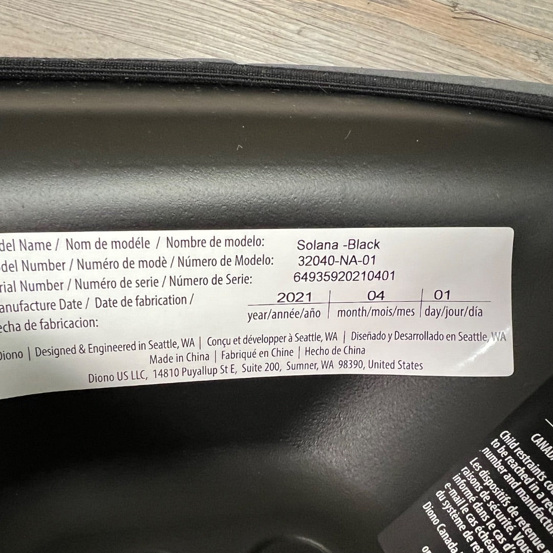 Grey Diono Solana Booster Seat, 40lbs