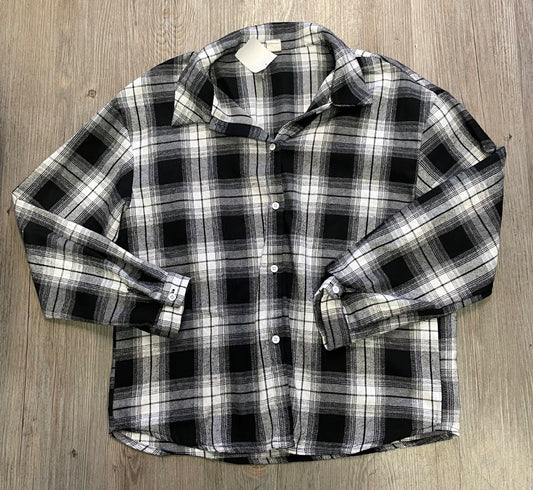 Plaid Shein LS Shirt, 11-12Y