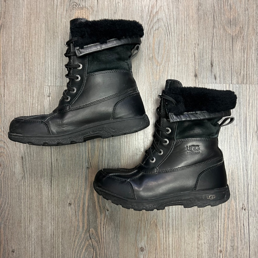 Black UGG Winter Boots, 3Y