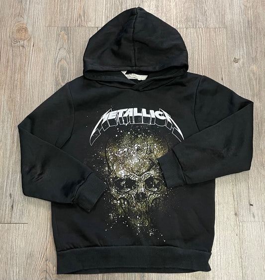 Black H&M Pullover Hoodie, 6-7Y