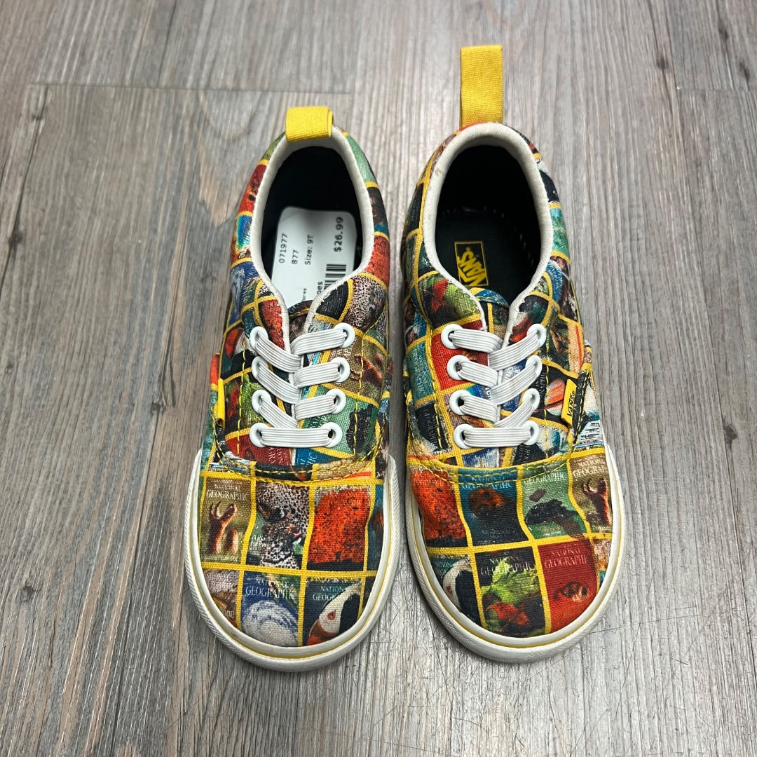 Nat Geo Pictures Vans Slip On Shoes, 9T