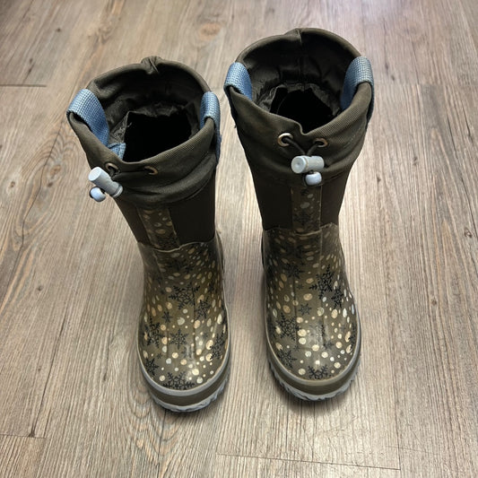 Grey, Snow Flakes Cougar Winter Boots, 9T