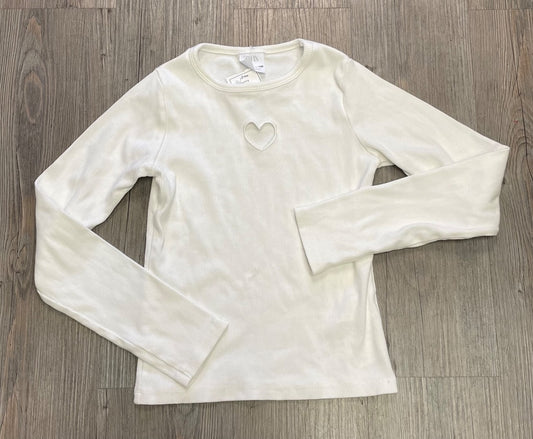 White Zara LS Top, 9-10Y