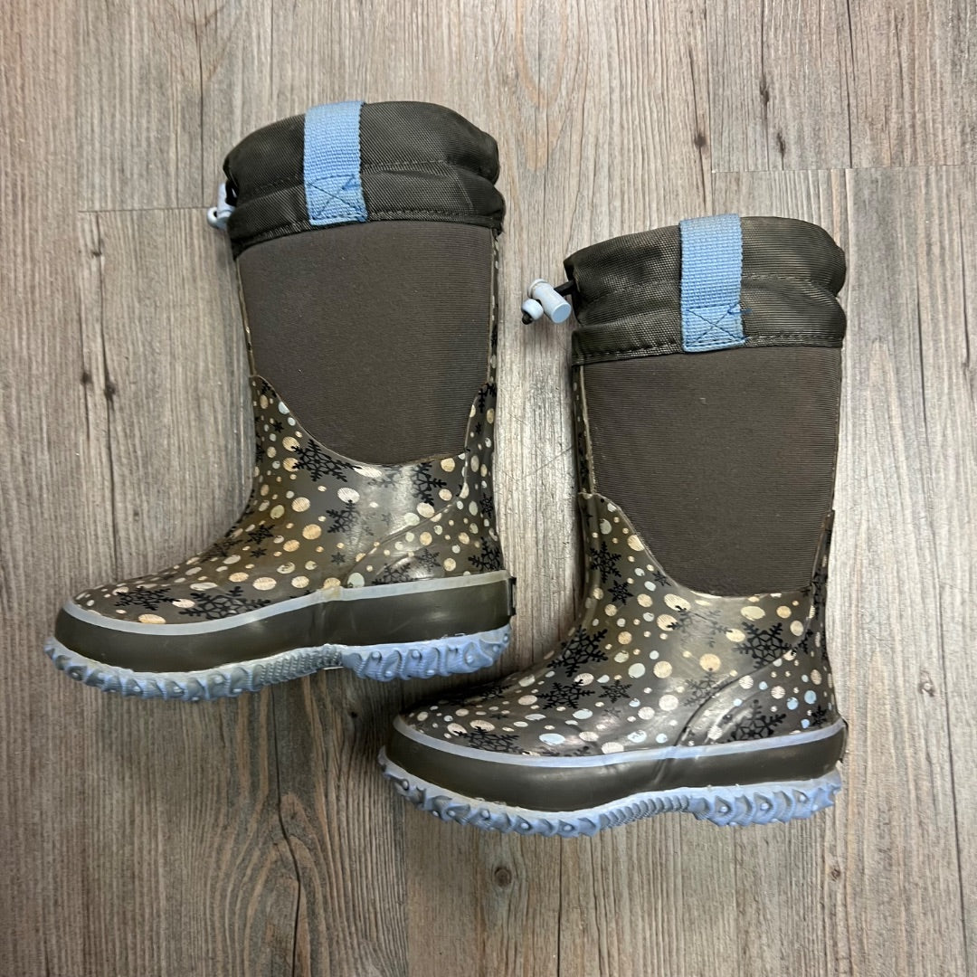 Grey, Snow Flakes Cougar Winter Boots, 9T