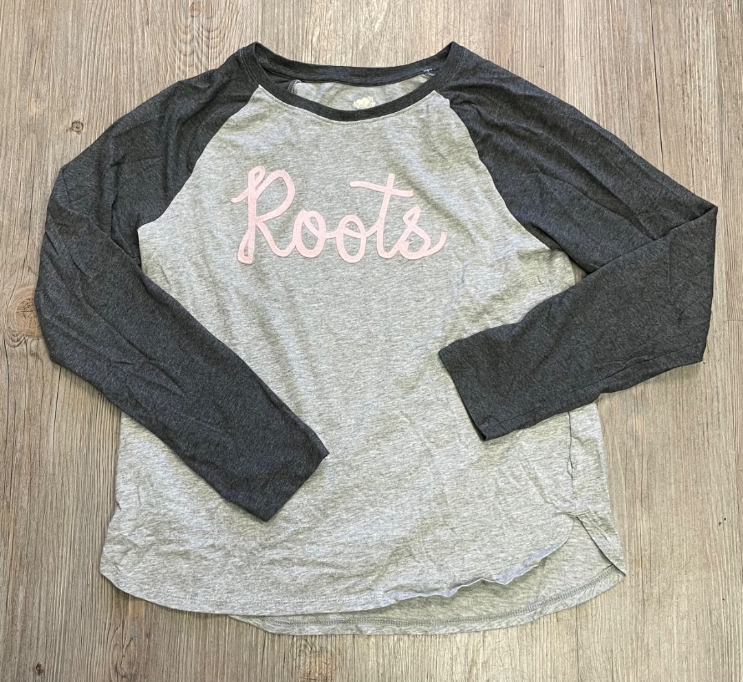 Black,Grey Roots LS Tee, 13-14Y