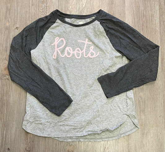 Black,Grey Roots LS Tee, 13-14Y