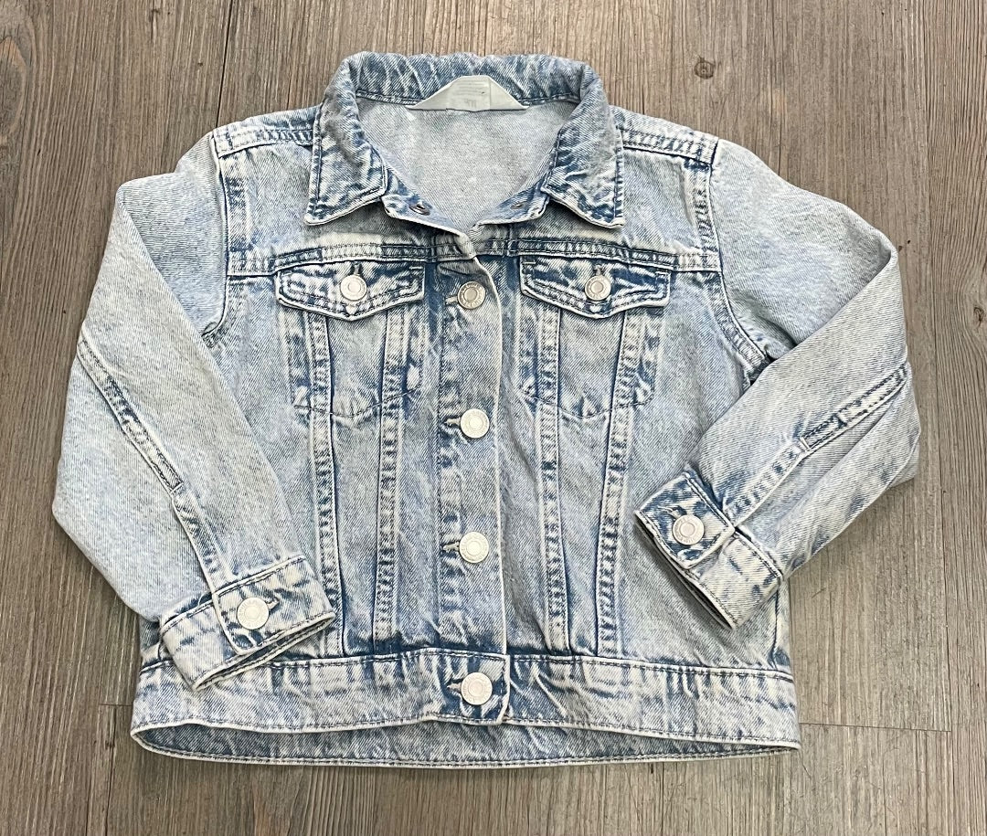 Washed Blue H&M Jean Jacket, 4-5Y