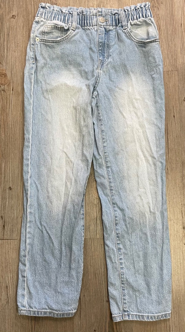 Washed Blue Cat & Jack Elastic Waist Jeans, 14Y