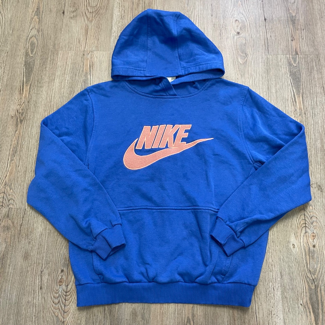 Blue Nike Pullover Hoodie, XL