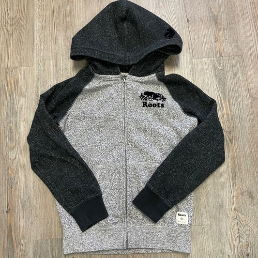 Salt & Pepper Roots Zip Hoodie, 7-8Y