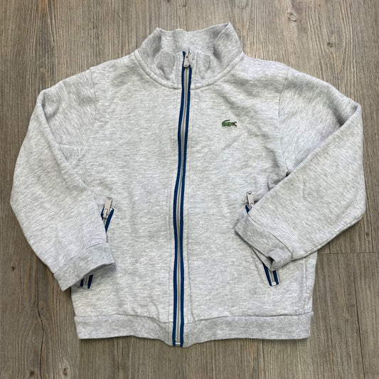 Grey Lacoste Zip Jacket, 6Y
